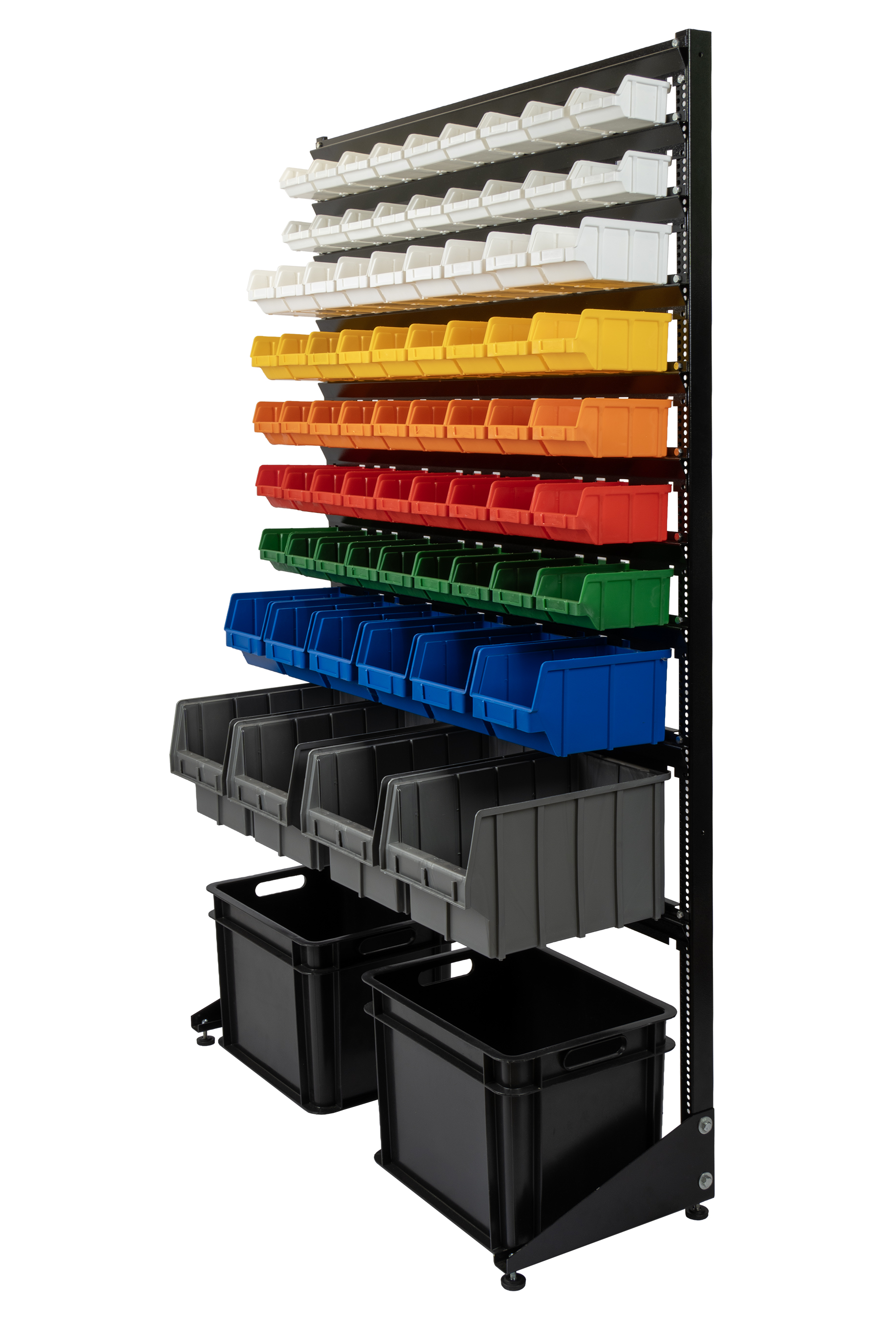 Стенд с отделениями для крепежа